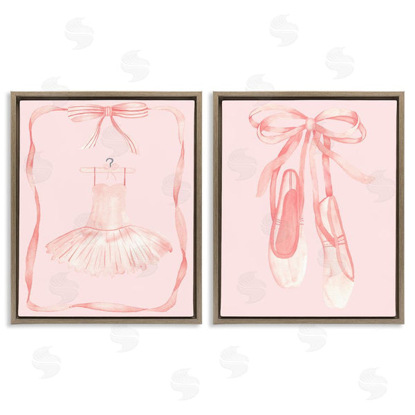 Stupell Industries Nina Jacobs | Pastel Ballerina Dress & Slippers