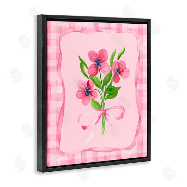 Stupell Industries Nina Jacobs | Pink Bordered Flower Bundle Wall Art