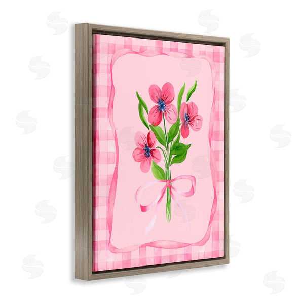 Stupell Industries Nina Jacobs | Pink Bordered Flower Bundle Wall Art