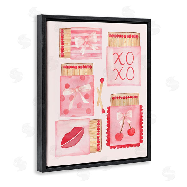 Stupell Industries Nina Jacobs | Pink Glam Matchbook Composition