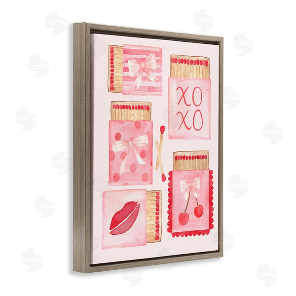Stupell Industries Nina Jacobs | Pink Glam Matchbook Composition
