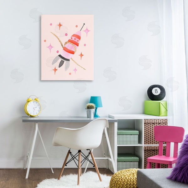 Stupell Industries Nina Jacobs | Spaceship With Lasso Wall Art