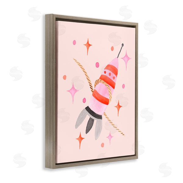 Stupell Industries Nina Jacobs | Spaceship With Lasso Wall Art