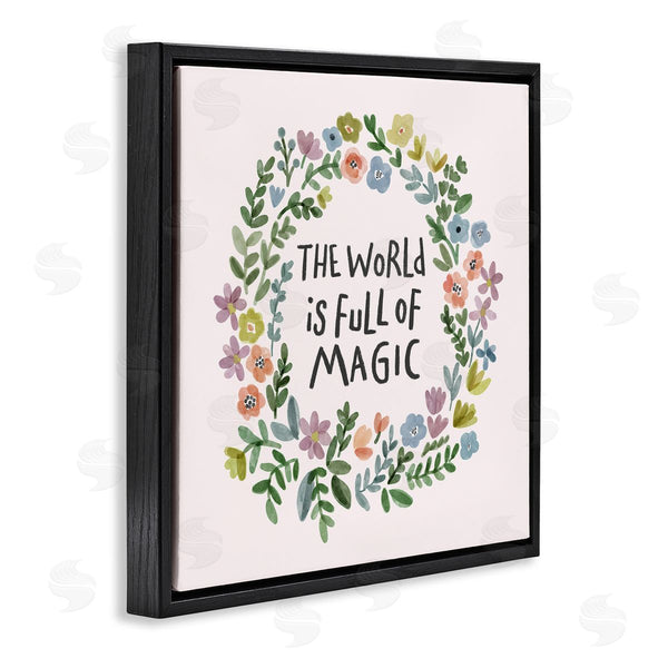 Stupell Industries Nina Muis Surface Design | World Is Full Of Magic Wreath Wall Art