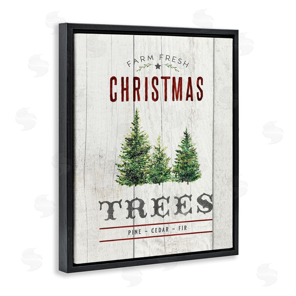 Stupell Industries Nina Pierce | Fresh Christmas Trees Country Advertisement Rustic Pattern Wall Art