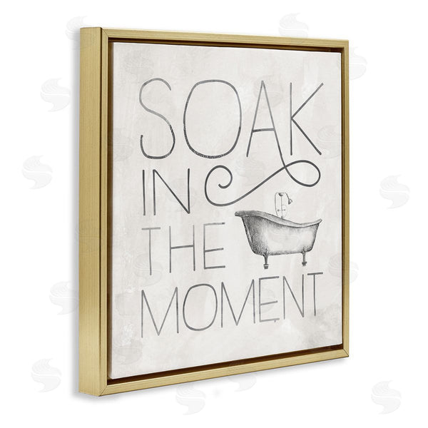Stupell Industries Nina Pierce | Vintage Bathroom Soak Phrase