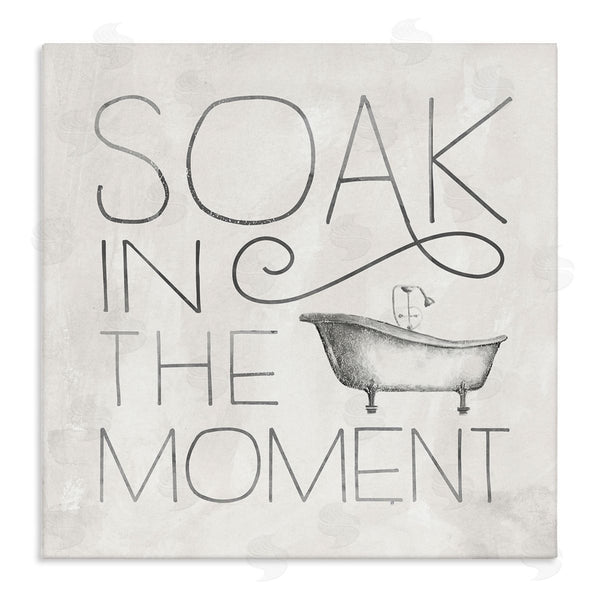stupell industries Nina Pierce | Vintage Bathroom Soak Phrase
