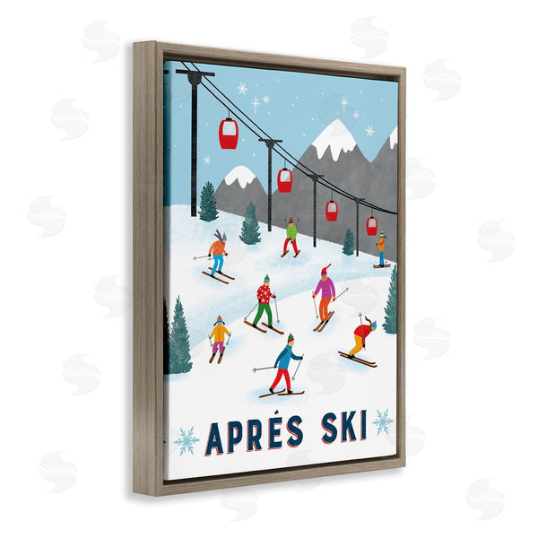 Stupell Industries Nina Seven | Apres Ski Winter Slopes