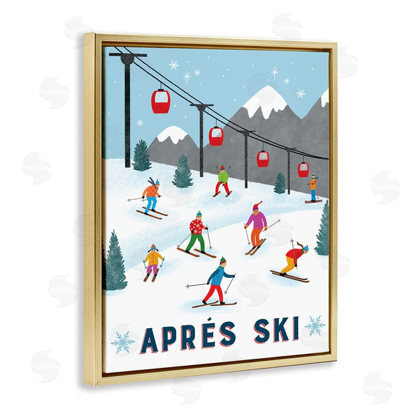 Stupell Industries Nina Seven | Apres Ski Winter Slopes