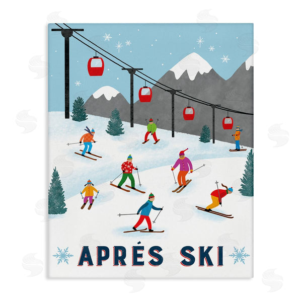 stupell industries Nina Seven | Apres Ski Winter Slopes