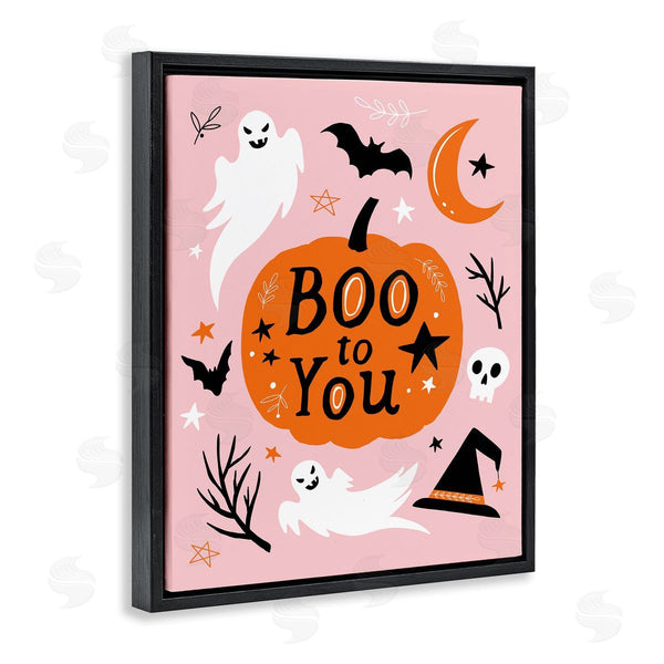 Stupell Industries Nina Seven | Boo To You Halloween Elements Wall Art