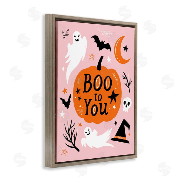 Stupell Industries Nina Seven | Boo To You Halloween Elements Wall Art