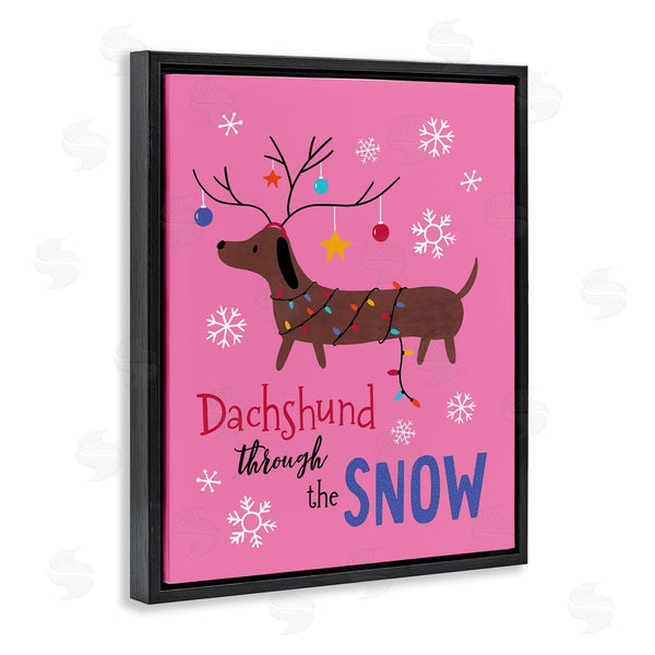 Stupell Industries Nina Seven | Dachshund Through The Snow