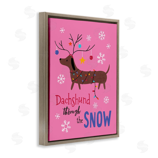 Stupell Industries Nina Seven | Dachshund Through The Snow