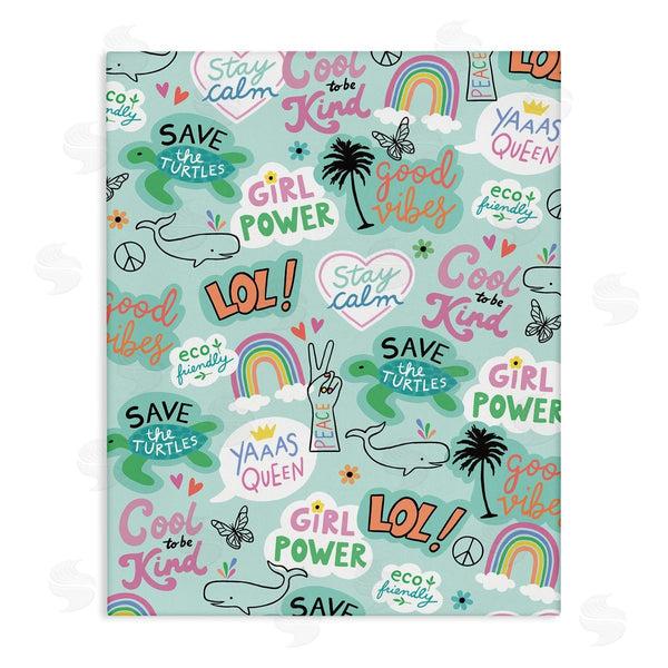 stupell industries Nina Seven | Girl Power Phrase pattern