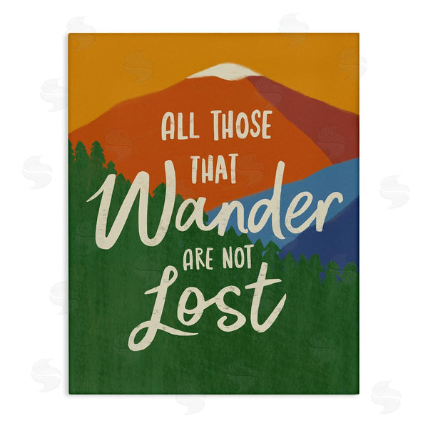 stupell industries Nina Seven | Inspiring Adventure Quote Mountain Wilderness Scene Wall Art
