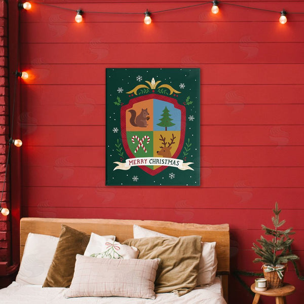 Stupell Industries Nina Seven | Merry Christmas Woodland Crest