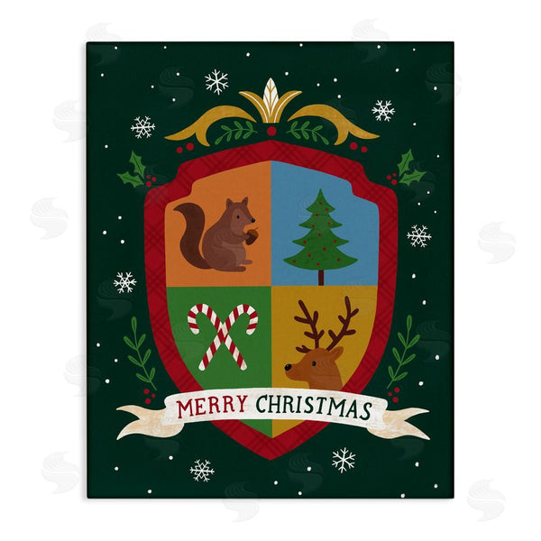 stupell industries Nina Seven | Merry Christmas Woodland Crest