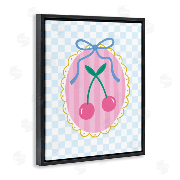 Stupell Industries Nina Seven | Sweet Cherries On Checkered Wall Art
