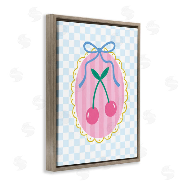 Stupell Industries Nina Seven | Sweet Cherries On Checkered Wall Art