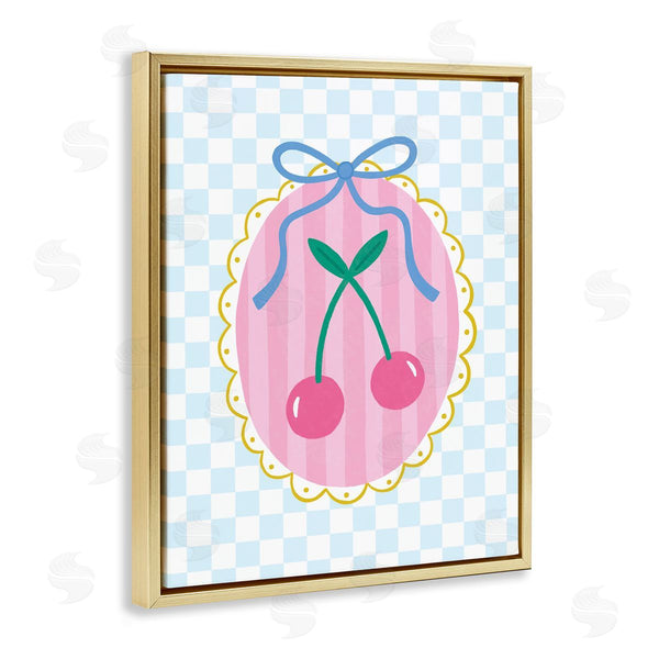 Stupell Industries Nina Seven | Sweet Cherries On Checkered Wall Art