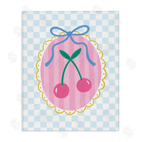 stupell industries Nina Seven | Sweet Cherries on Checkered Wall Art
