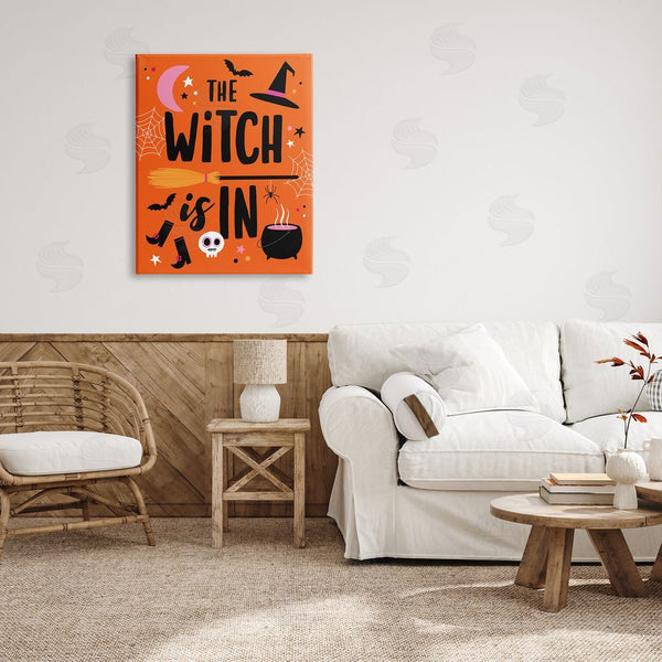 Stupell Industries Nina Seven | Witch Is In Bold Cauldron Phrase Wall Art