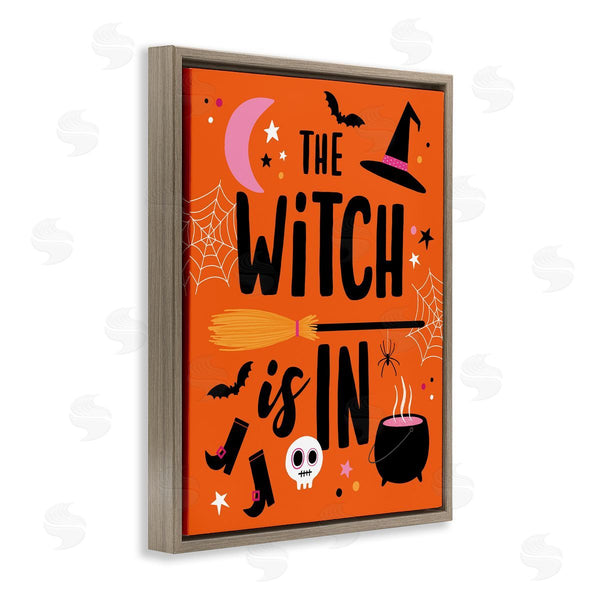 Stupell Industries Nina Seven | Witch Is In Bold Cauldron Phrase Wall Art