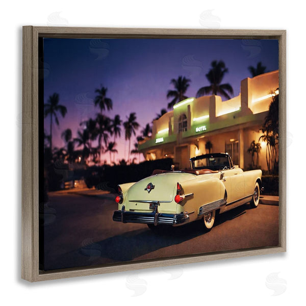 Stupell Industries Noah Bay | Antique Car Tropical Motel Wall Art