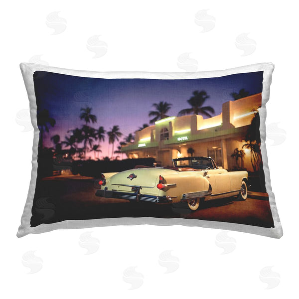 stupell industries Noah Bay | Antique Car Tropical Motel