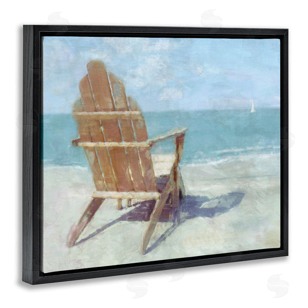 Stupell Industries Noah Bay | Beach Chair By Shore Wall Art