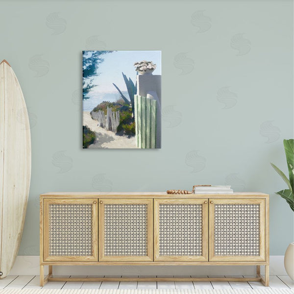 Stupell Industries Noah Bay | Beach Shore Boardwalk Summer Ocean Sandy Breeze Wall Art