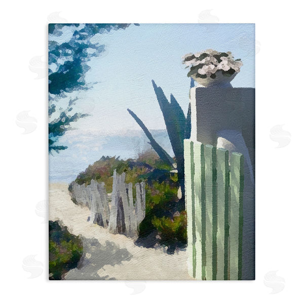 stupell industries Noah Bay | Beach Shore Boardwalk Summer Ocean Sandy Breeze Wall Art