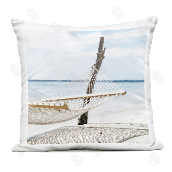 Stupell Industries Noah Bay | Beachside Hammock Coast Printed Throw Pillow