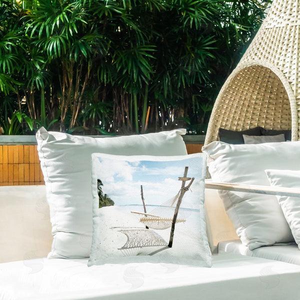 Stupell Industries Noah Bay | Beachside Idyll Scene Printed Throw Pillow