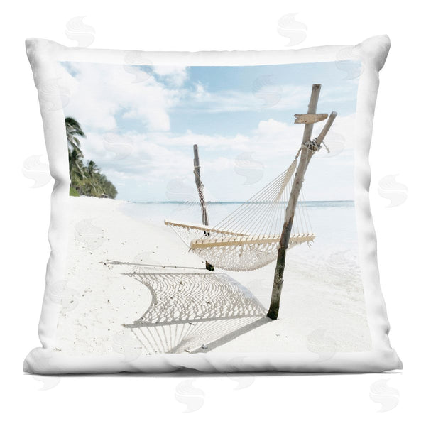 stupell industries Noah Bay | Beachside Idyll Scene Printed Throw Pillow