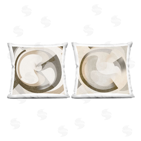 stupell industries Noah Bay | Boho Centric Vortex Printed Throw Pillow Set