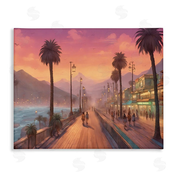 stupell industries Noah Bay | Busy Tropical Boardwalk Wall Art