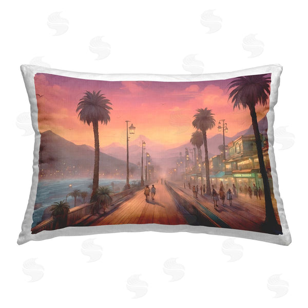 stupell industries Noah Bay | Busy Tropical Boardwalk