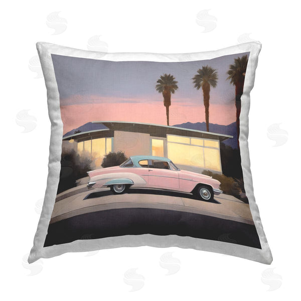 stupell industries Noah Bay | California Classic Car Printed Throw Pillow