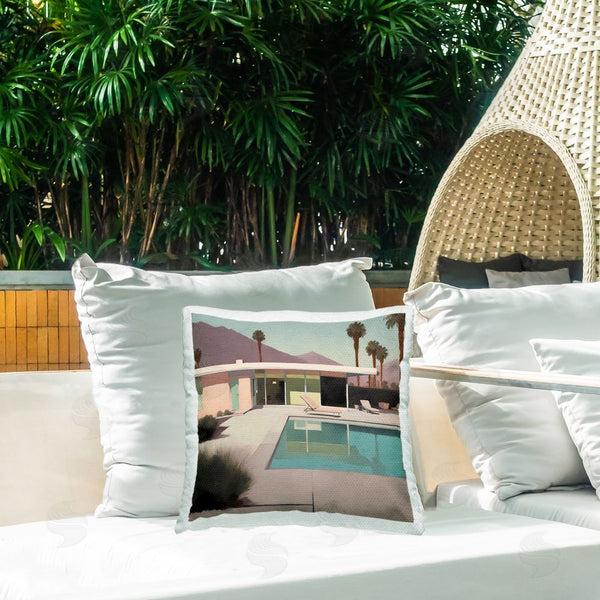 Stupell Industries Noah Bay | Californian Pool View Printed Throw Pillow
