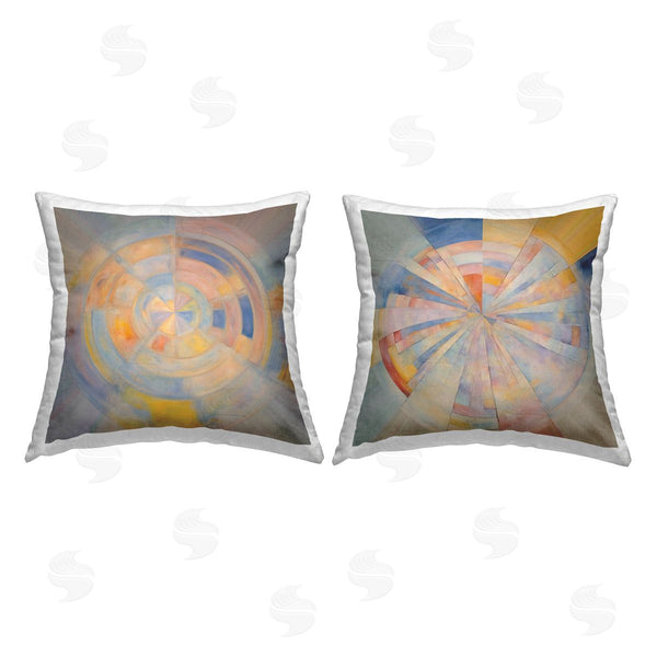 stupell industries Noah Bay | Centric Circular Pattern Printed Throw Pillow Set