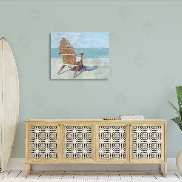 Stupell Industries Noah Bay | Chair With Sailboat View Wall Art