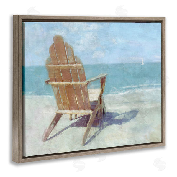 Stupell Industries Noah Bay | Chair With Sailboat View Wall Art