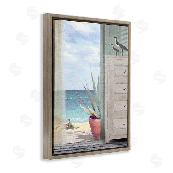 Stupell Industries Noah Bay | Coastal Doorway Beach View Wall Art
