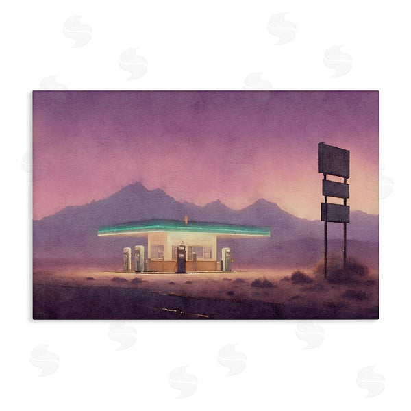 stupell industries Noah Bay | Desert Gas Station Wall Art