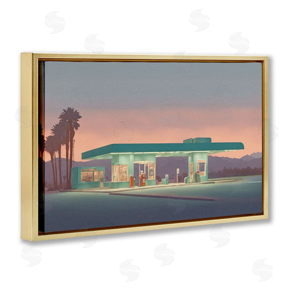 Stupell Industries Noah Bay | Deserted Gas Station At Sunset