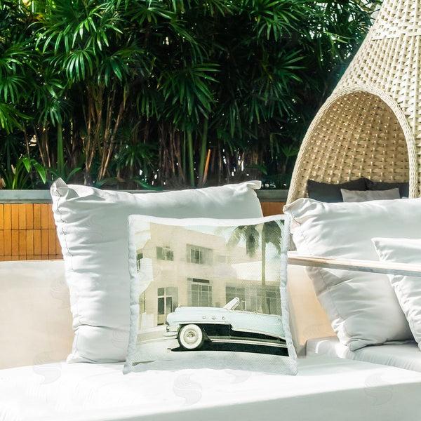 Stupell Industries Noah Bay | Dreamy Beach Tropical View Printed Throw Pillow