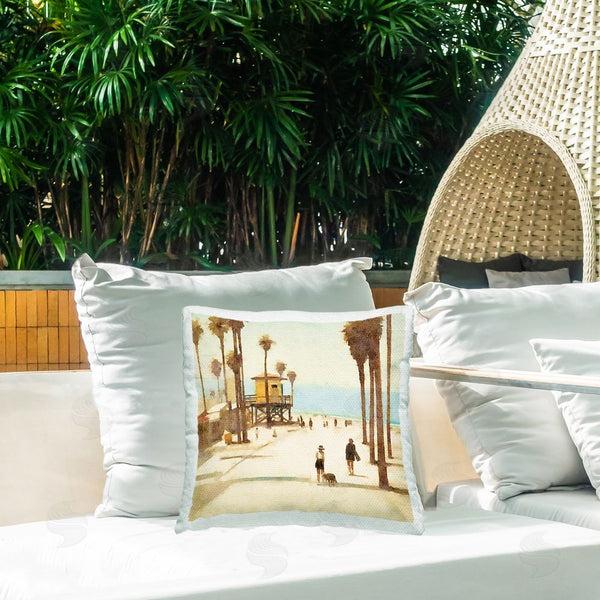 Stupell Industries Noah Bay | End Of Road Beach Printed Throw Pillow