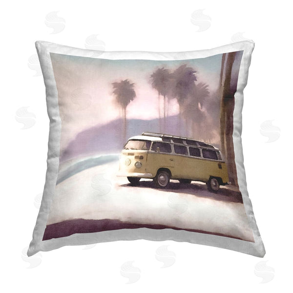 stupell industries Noah Bay | Galloping Stallions Splash Printed Throw Pillow